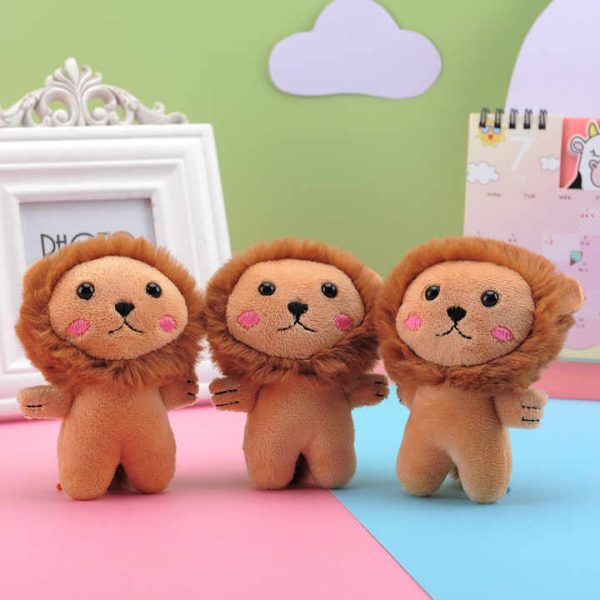 Mini Cute Stuffed Animal Lion Plush Keychain Gift - Image 2