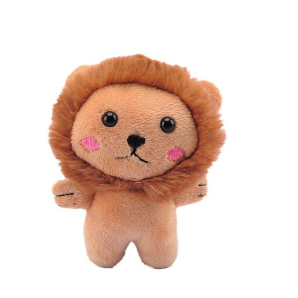 Mini Cute Stuffed Animal Lion Plush Keychain Gift - Image 3