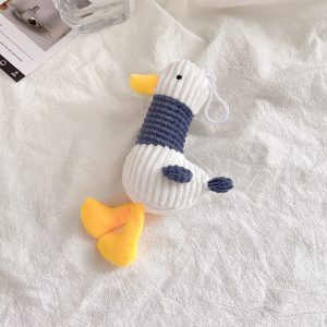 Soft Stuffed Animal Fluffy Keyrings​ Duck Keychain
