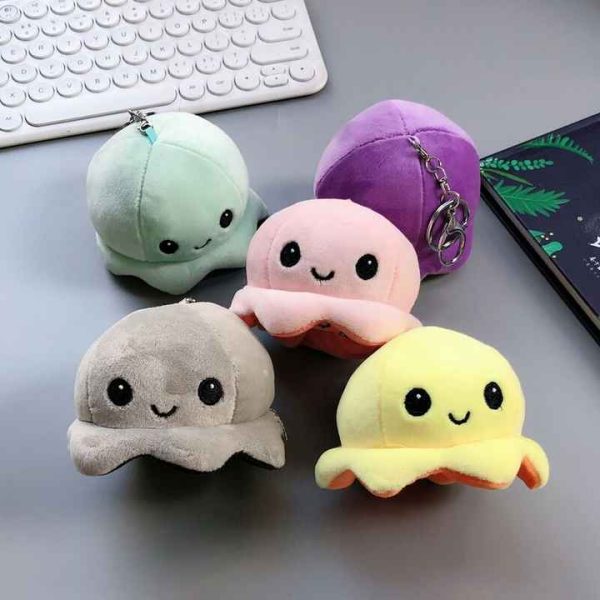 Stuffed Animal Mini Octopus Plush Keychain Toy - Image 2