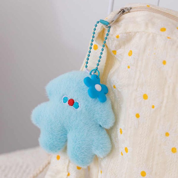 Furry Plush Monster Keychain for Backpacks Bags - Image 4