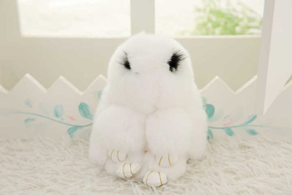 Adorable Bunny Keyring Toy Rabbit Plush Keychain - Image 4