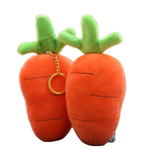 Cute Plush Carrot Keychain Bag Backpack Pendant - Image 2