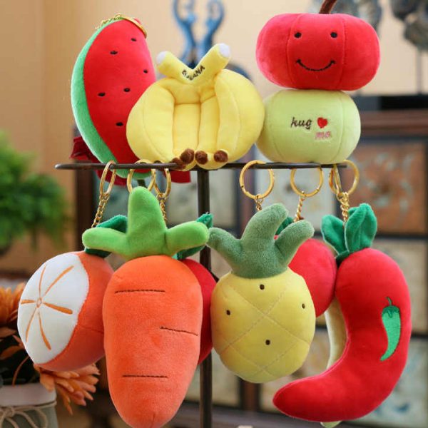 Cute Plush Carrot Keychain Bag Backpack Pendant - Image 3
