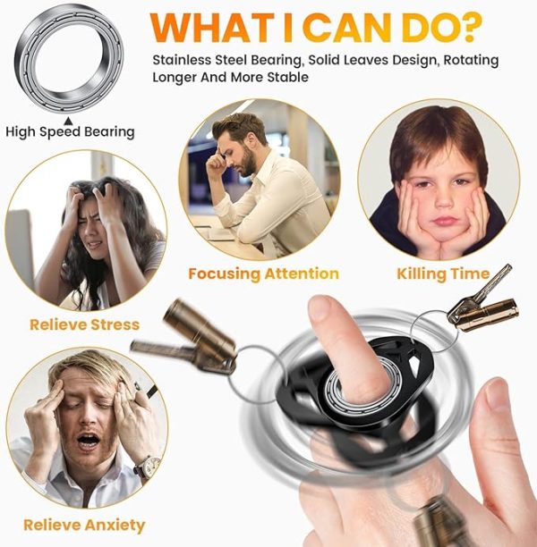 Anti-Anxiety Relief Fidget Toy Keychain Spinner - Image 5