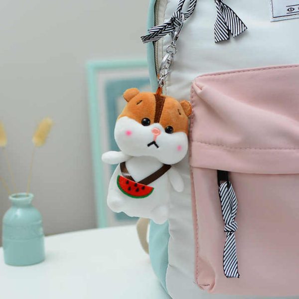 Cute Stuffed Plush Toy Hamster Keychain - Image 2