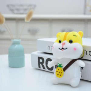 Cute Stuffed Plush Toy Hamster Keychain