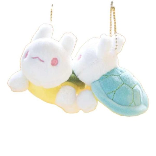 Unique Plush Animal Toy Rabbit Turtle Keychain - Image 3
