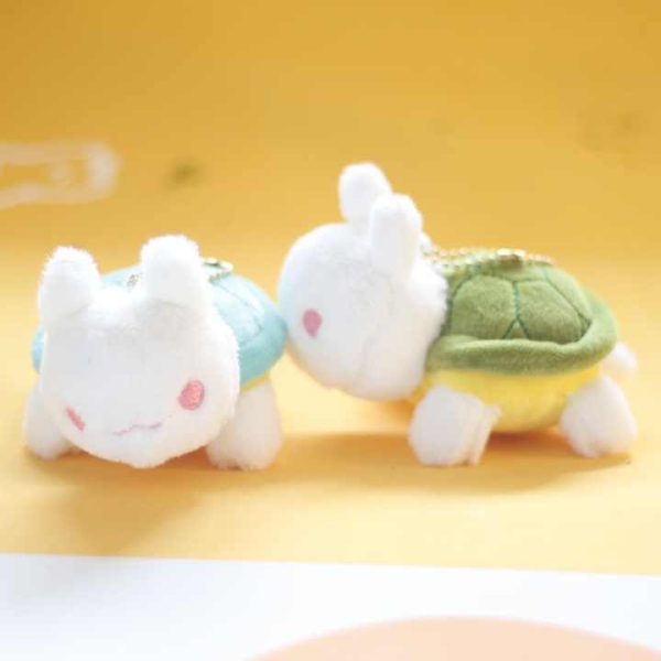 Unique Plush Animal Toy Rabbit Turtle Keychain - Image 4